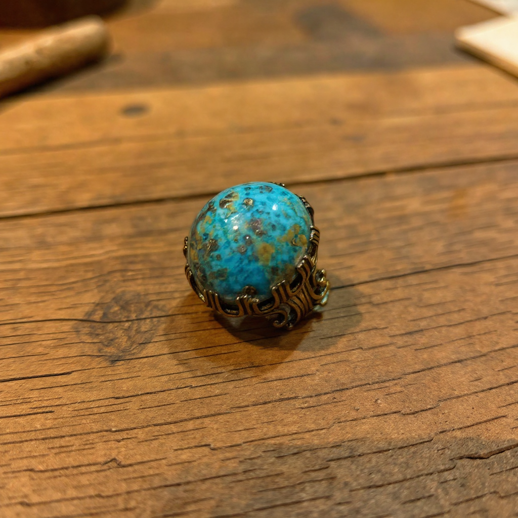 Blue Stone Ring view 2