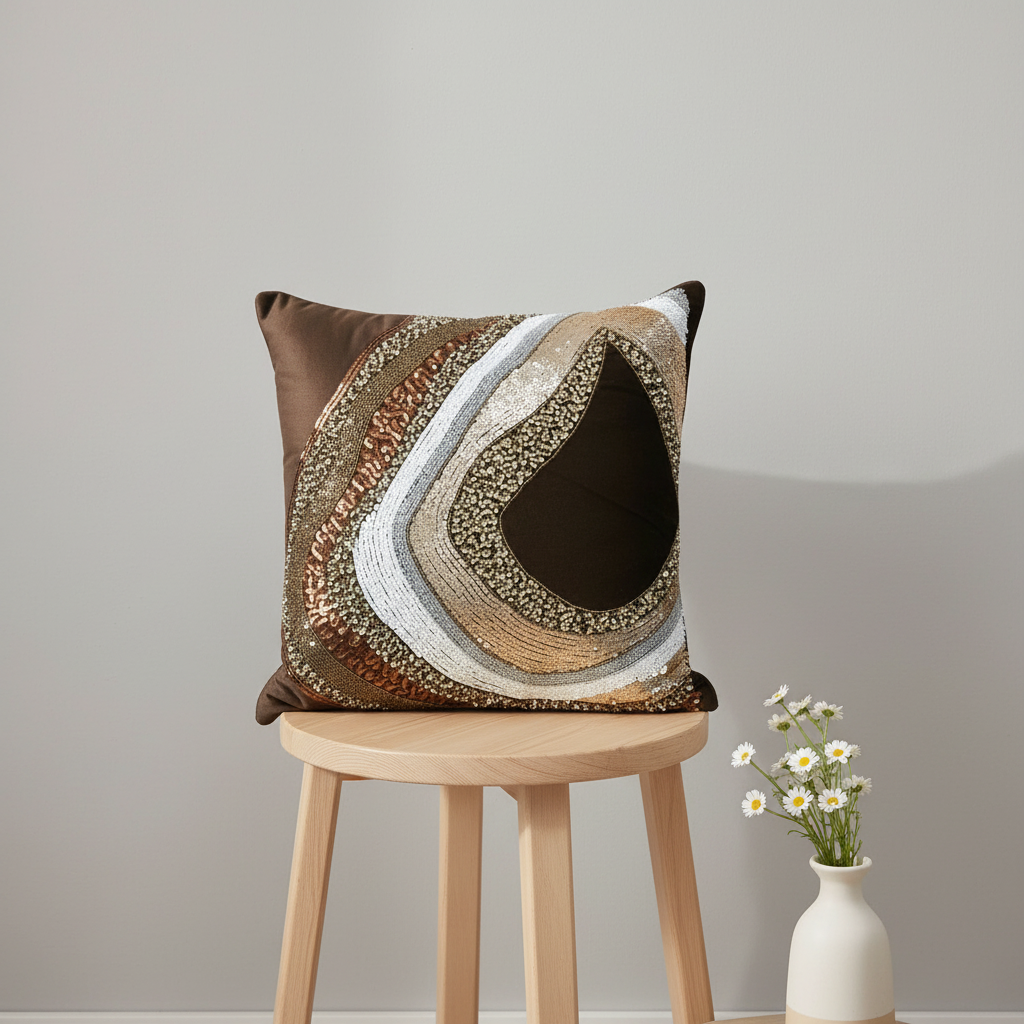 Linens Studio Embroidered Cushion Cover CC-172