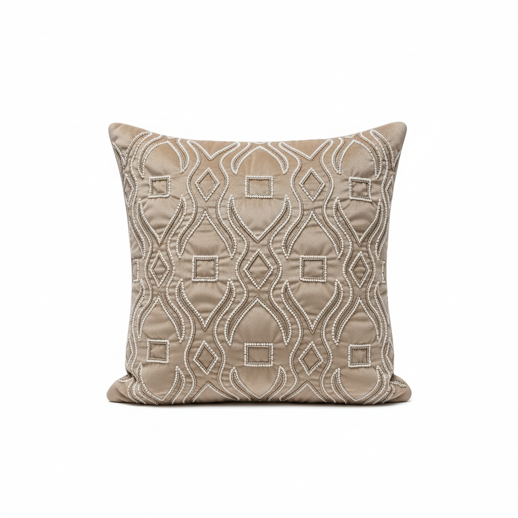 Linens Studio Velvet Embroidered Cushion Cover CC-165 view 3
