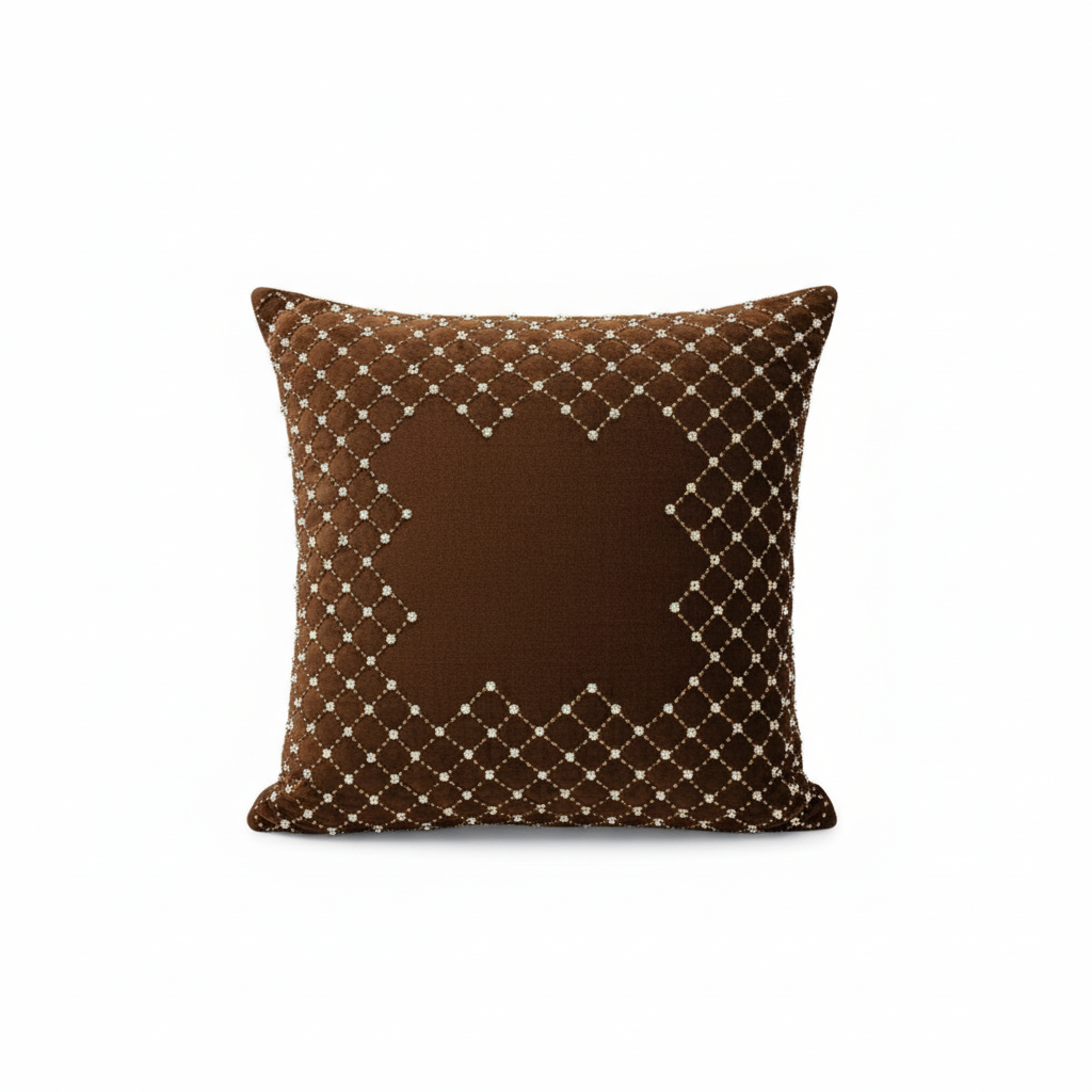 Linens Studio Embroidered Velvet Cushion Cover  CC-407 view 3