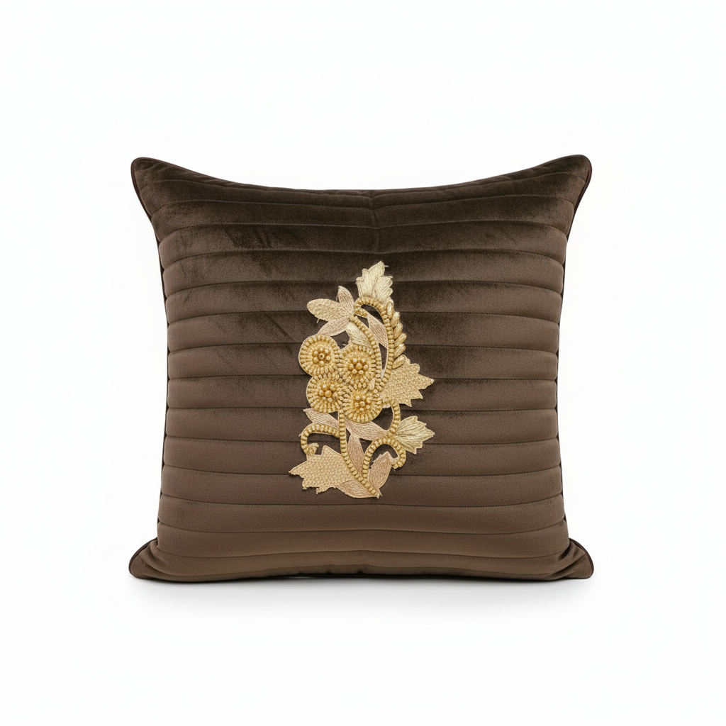 Linens Studio Velvet Embroidered Cushion Cover CC-231 view 3