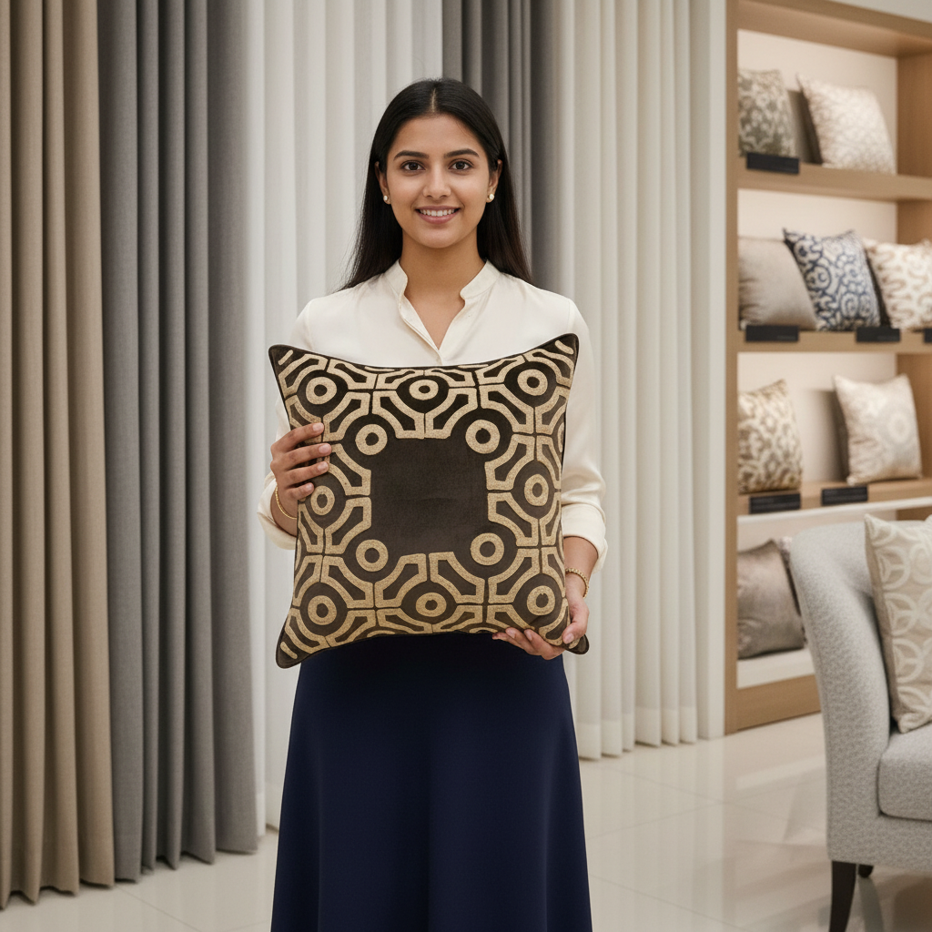 Linens Studio Geometric Cushion Cover CC-179 view 2