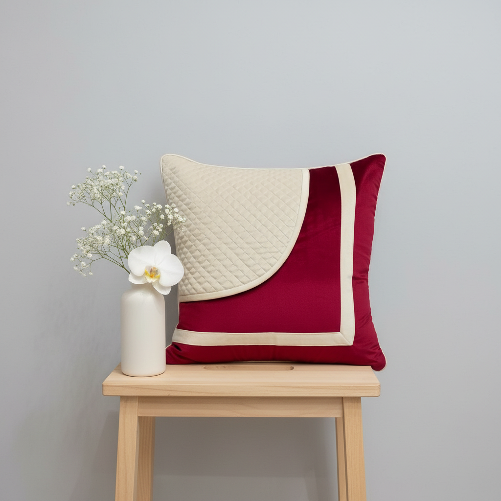 Linens Studio Quilted Velvet Cushion Cover CC-382