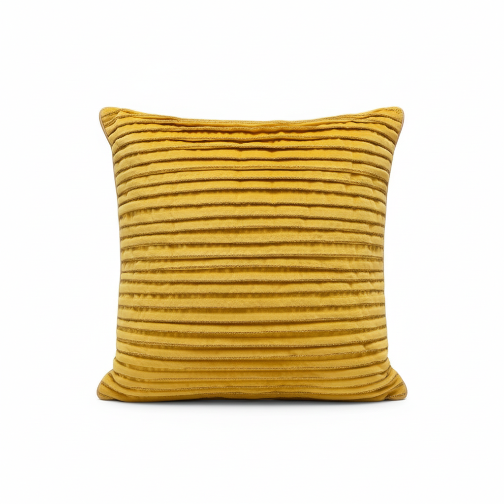 Linens Studio Velvet Striped Bead Work Cushion Cover CC-335 view 3