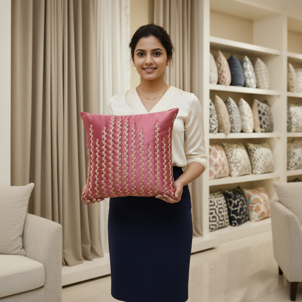 Embroidered Cushion Cover CC-272