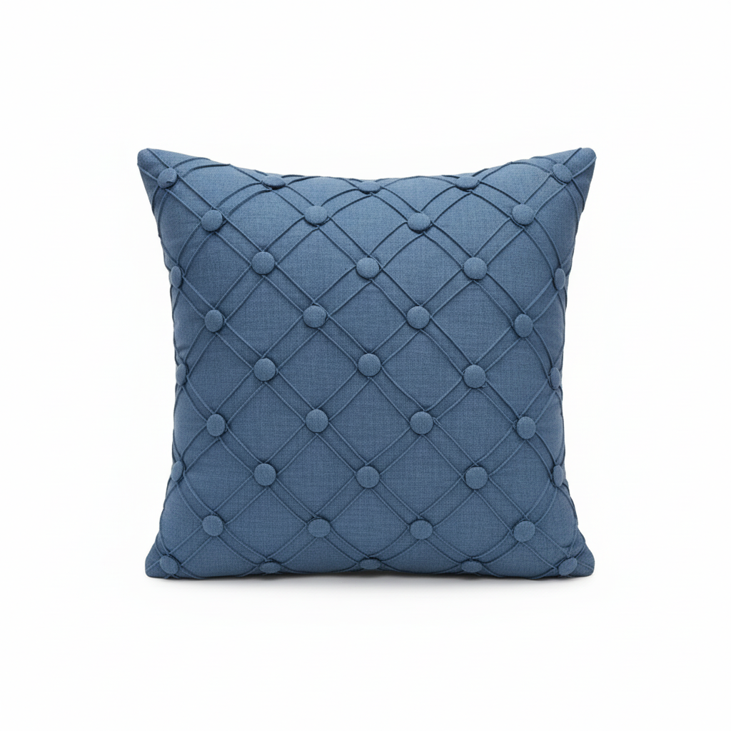 Textured Blue Cushion Cover CC-415 view 3