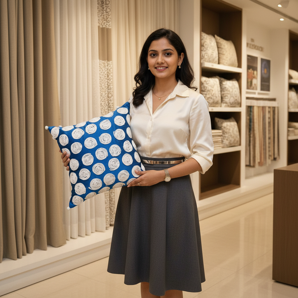 Rose Motif Cushion Cover CC-295 view 2
