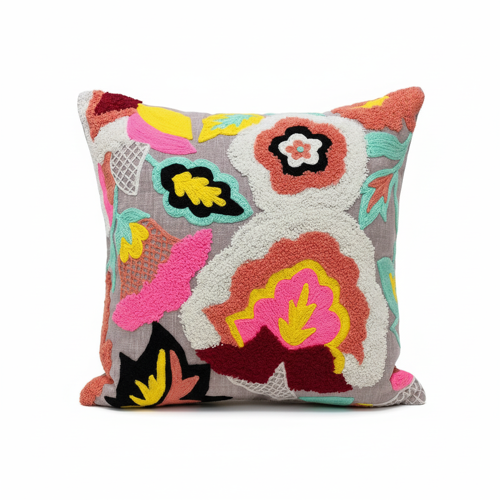 Colorful Floral Cushion Cover CC-355 view 3