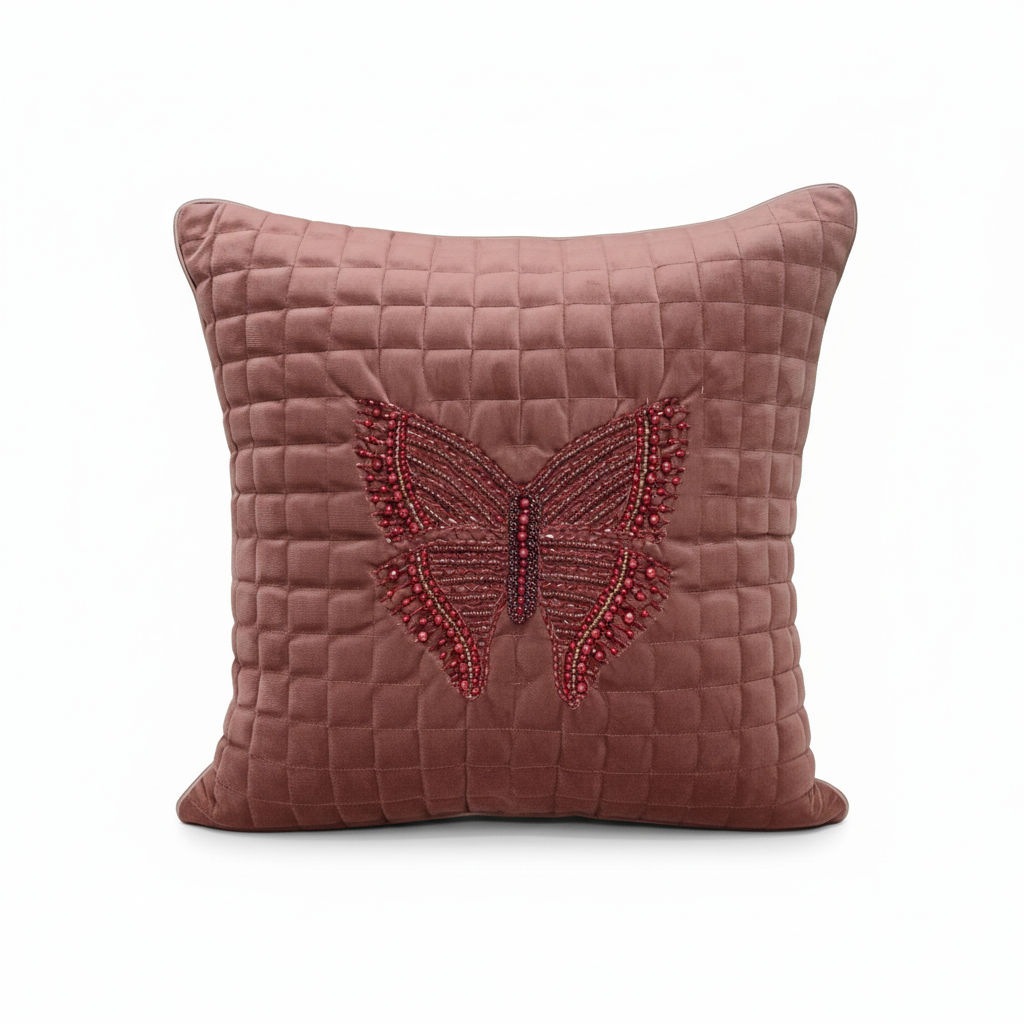 Butterfly Embellished Cushion Cover CC-403 view 3