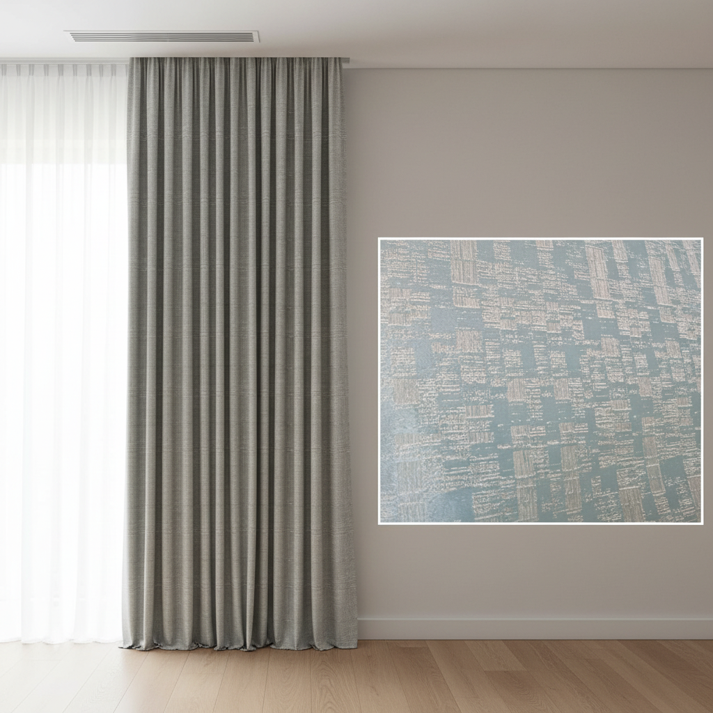 Textured Fabric Blue by Linens Studio KREMLIN 116-AQUA - 5137 view 4