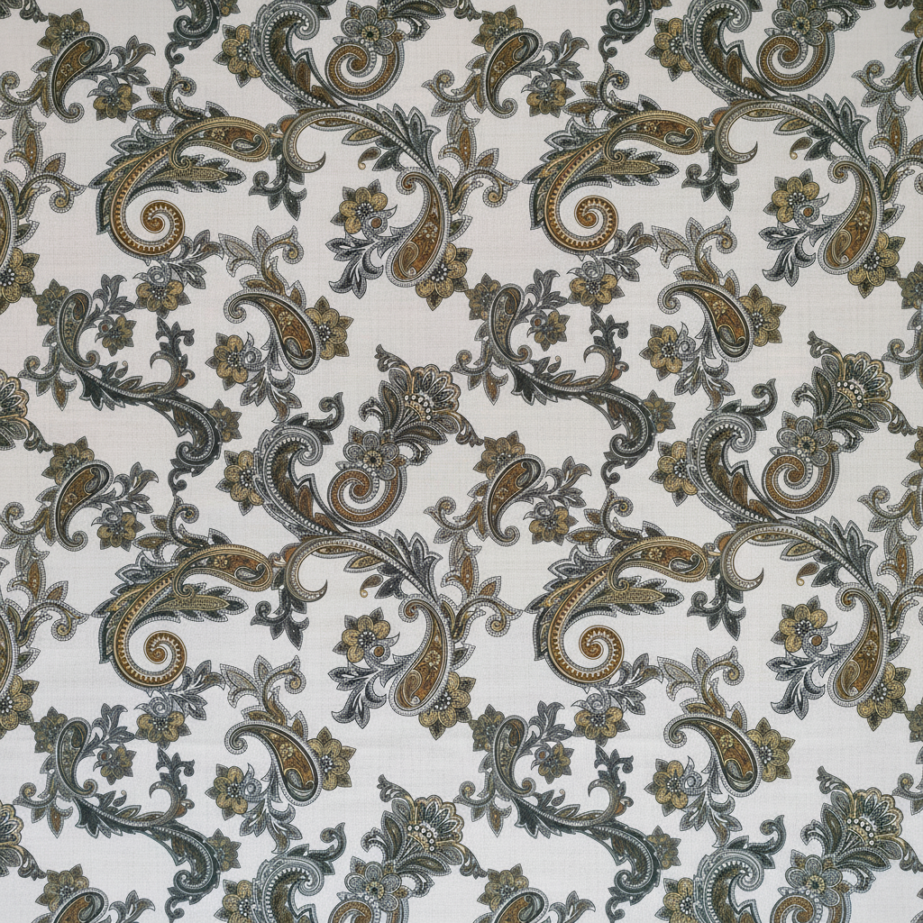 Elegant Floral Curtain Fabric LS -2490 view 4