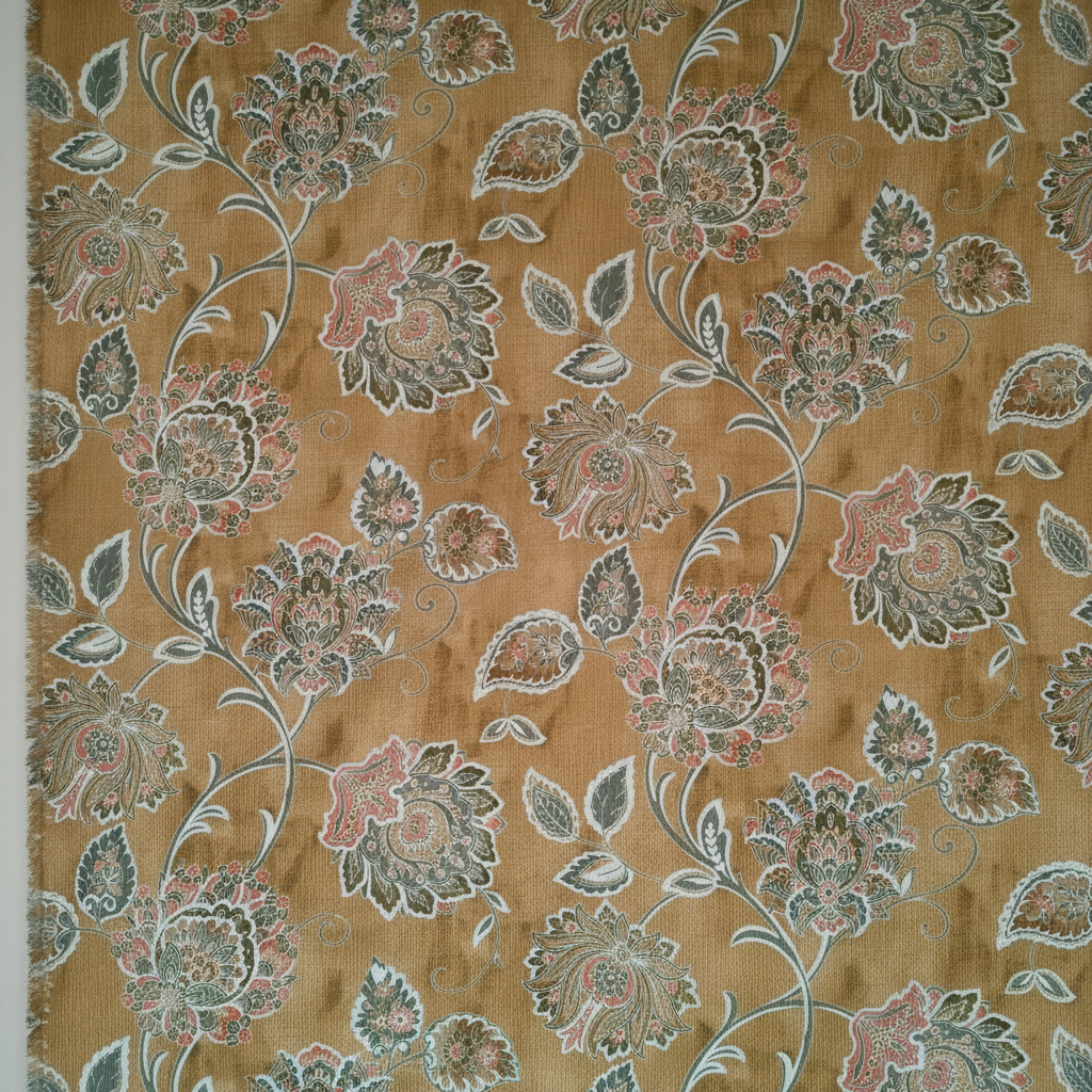Floral Print Curtain Fabric view 4