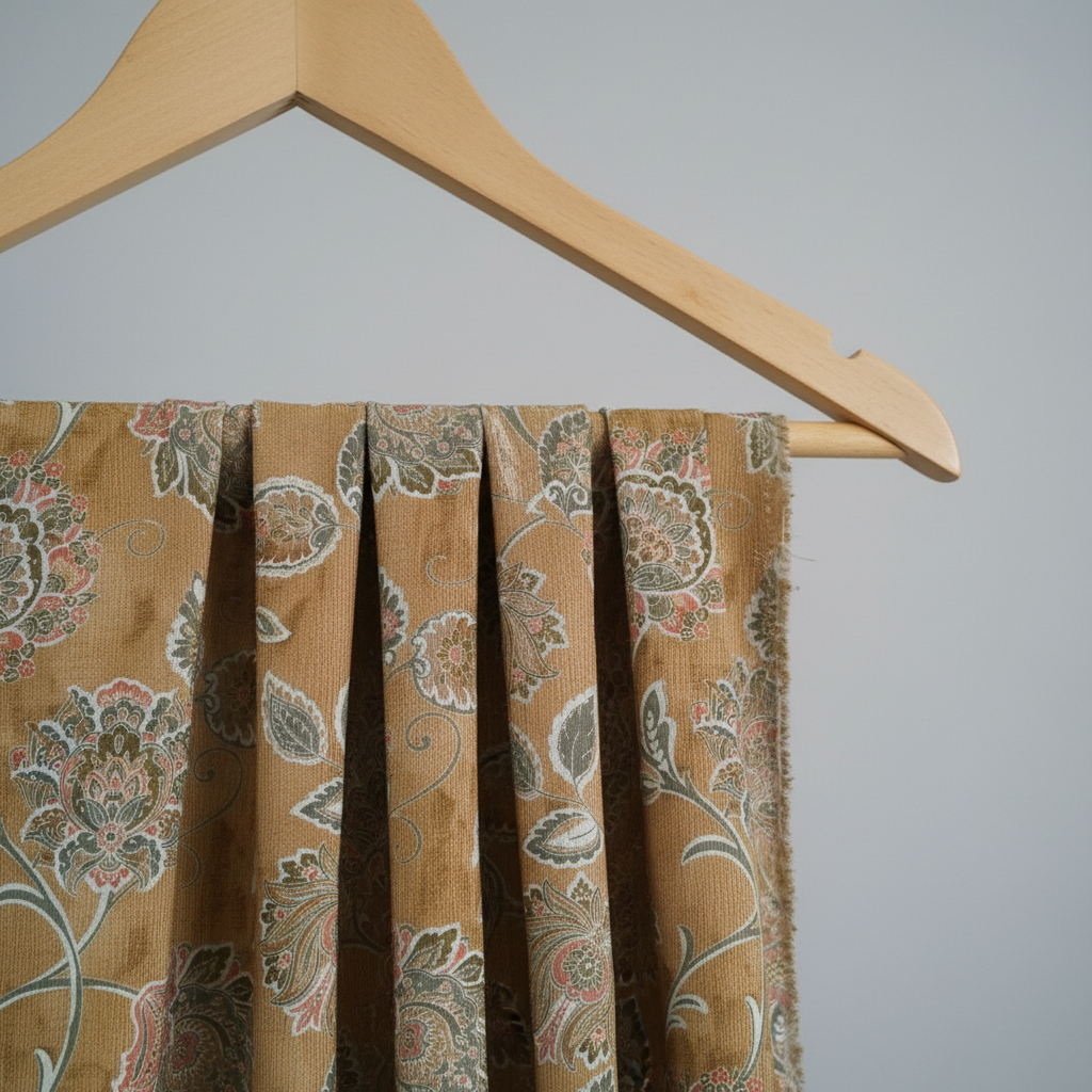 Floral Print Curtain Fabric view 2