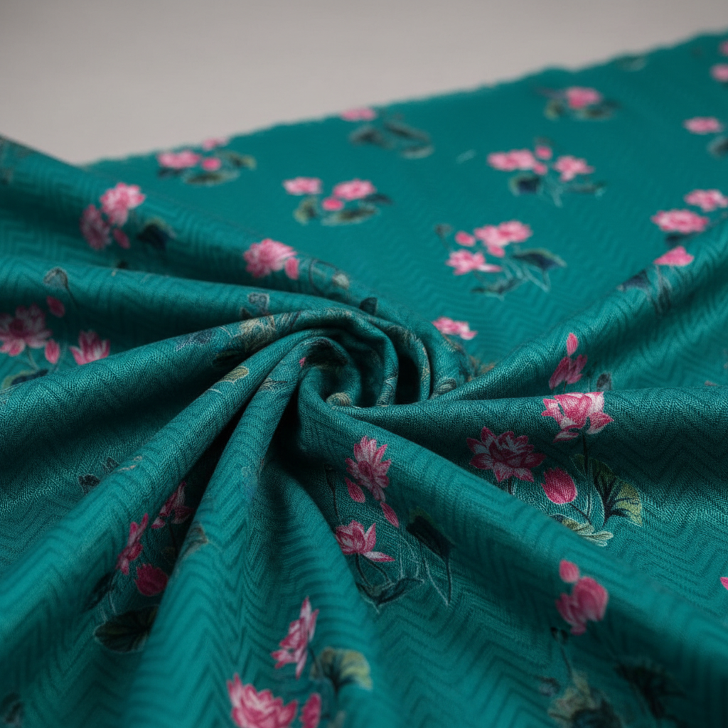 Floral Curtain Fabric - Linens Studio LS - 2414 view 2