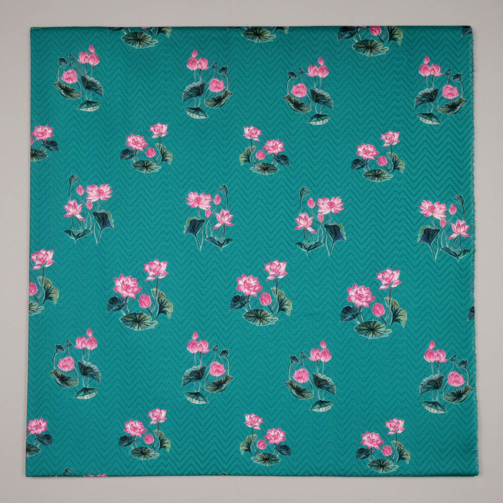 Floral Curtain Fabric - Linens Studio LS - 2414 view 4