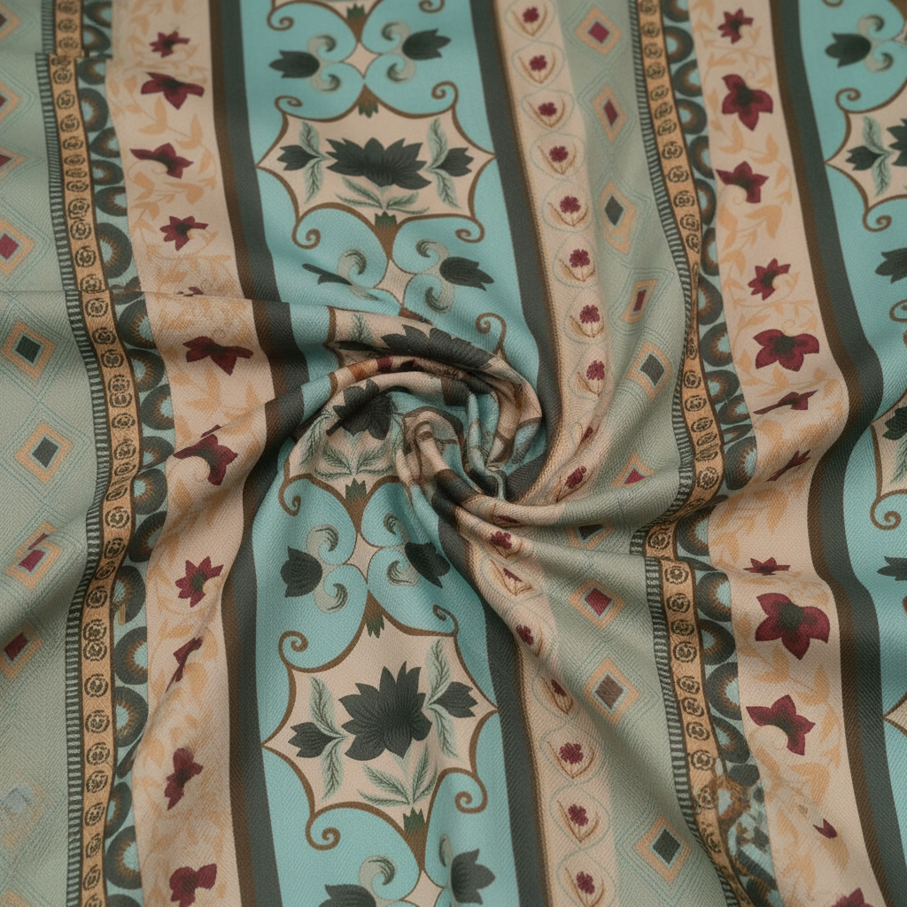 Elegant Floral Curtain Fabric LS -  2416 view 3