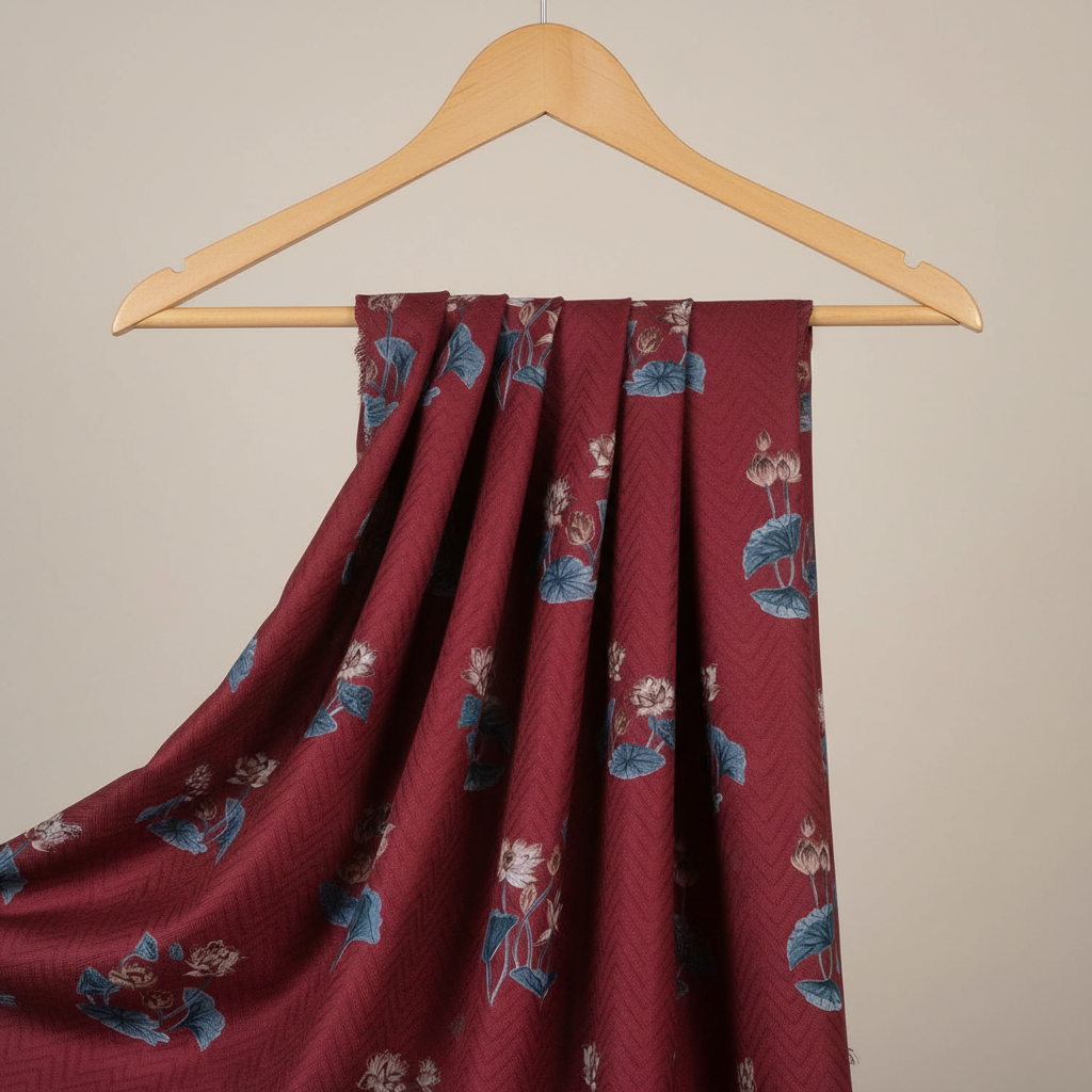 Lotus Pattern Fabric LS - 2407 view 3