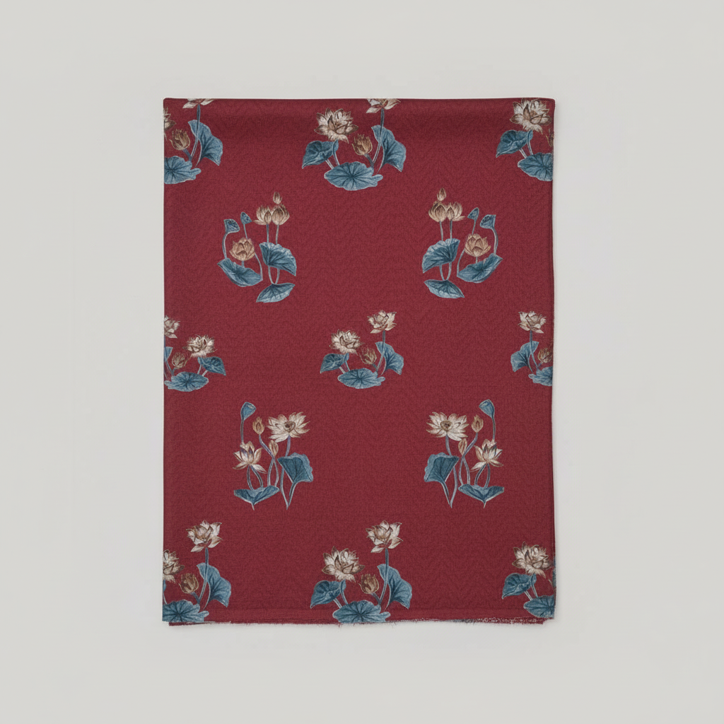 Lotus Pattern Fabric LS - 2407 view 4
