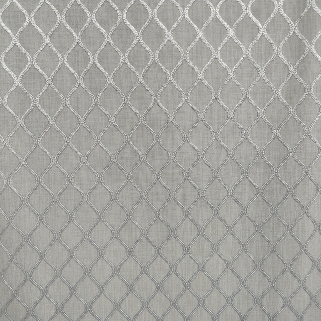 Elegant Grey Sheer Curtain LS 2391 view 3