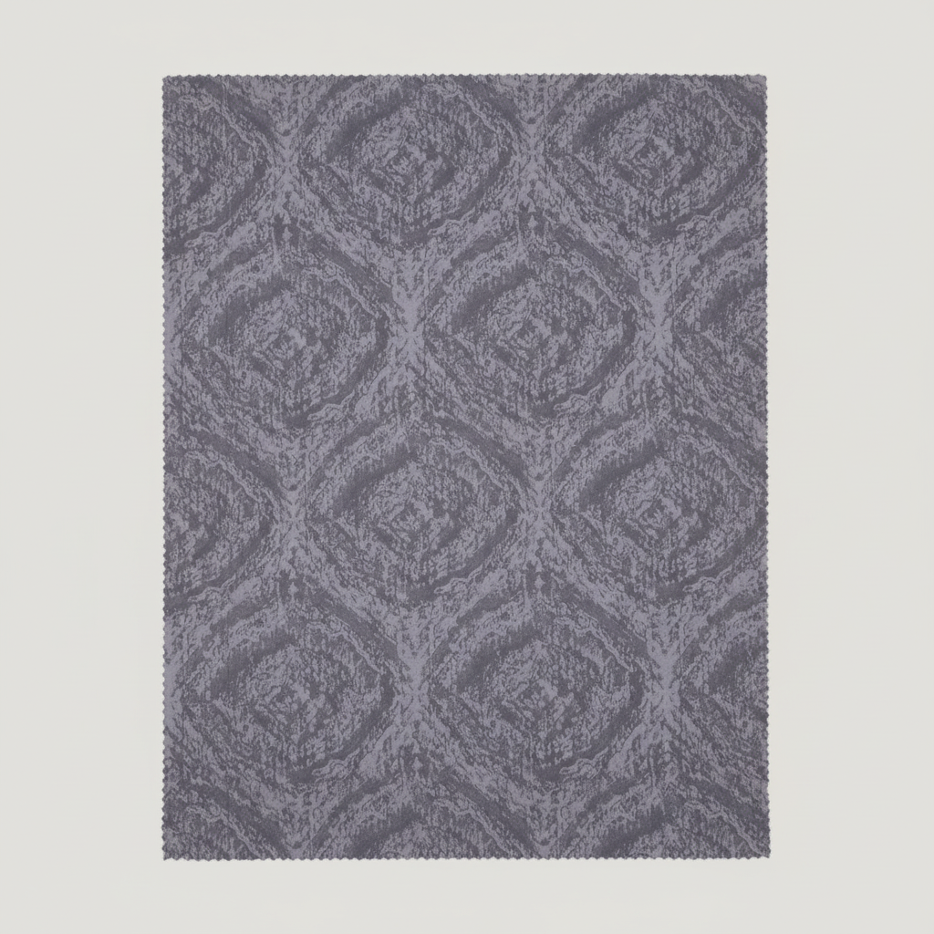 Luxurious grey curtain fabric view 3