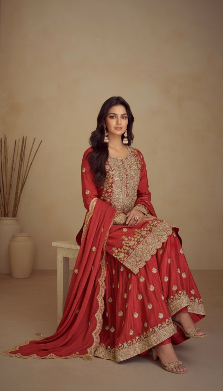 Navya Chinon Designer Salwar Suits Collection / 7489- B / SD00125 view 2