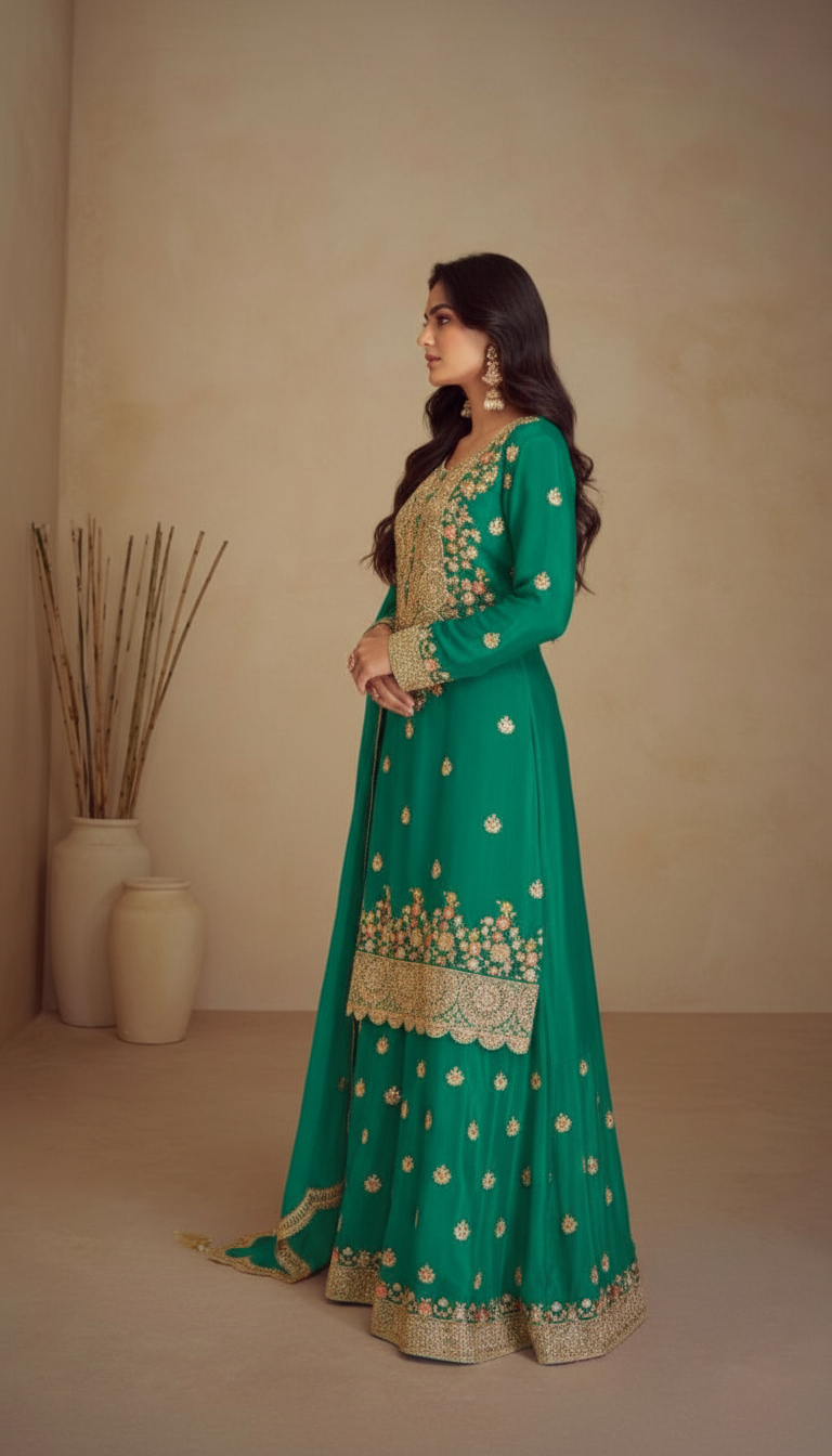 Navya Chinon Designer Salwar Suits Collection / 7489-C / SD00125 view 5