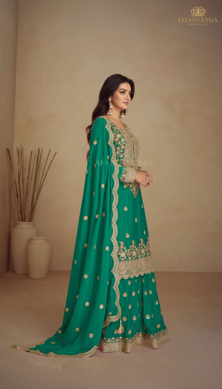 Navya Chinon Designer Salwar Suits Collection / 7489-C / SD00125 view 3