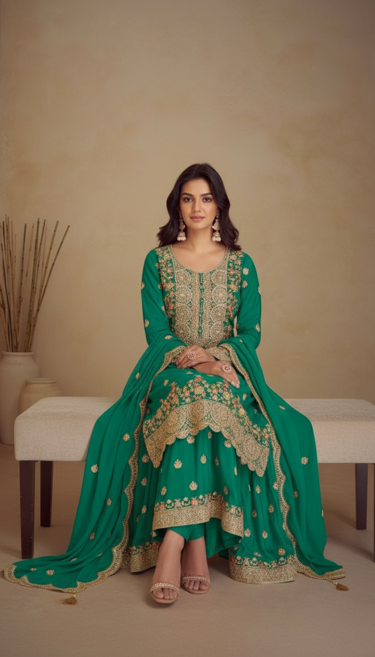 Navya Chinon Designer Salwar Suits Collection / 7489-C / SD00125 view 2