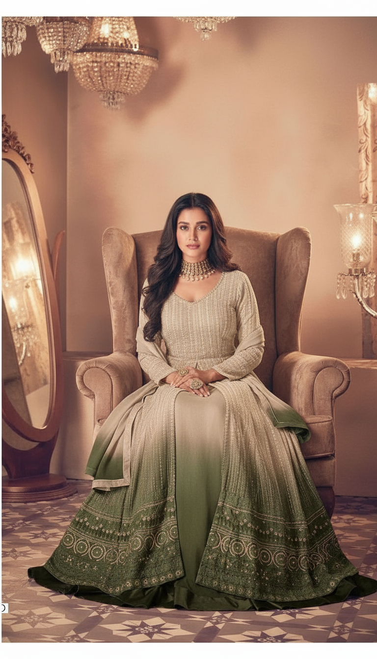 Noor Gold New Shades Readymade Skirt Style -122 / HC002420 view 3