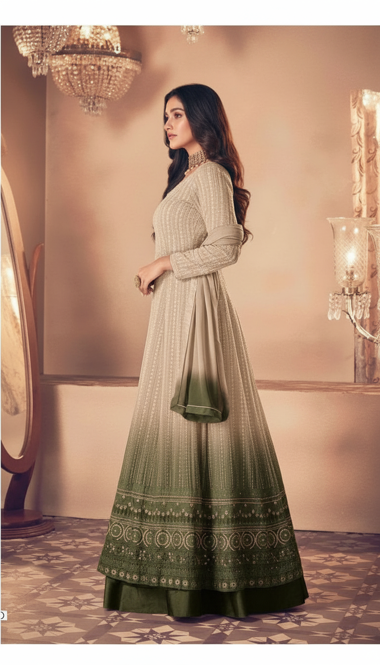 Noor Gold New Shades Readymade Skirt Style -122 / HC002420 view 2