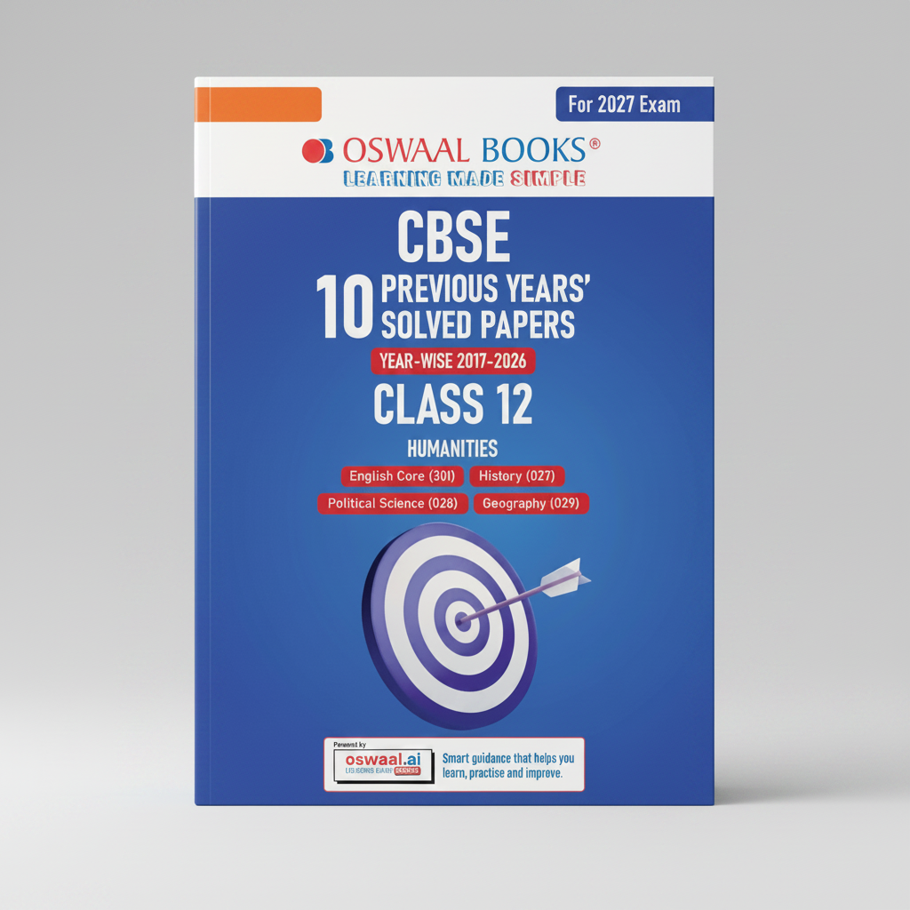 Oswaal CBSE 10 Previous Years Papers Humanities | Class 12 | Year-wise(2017-2026) | 9789377130657