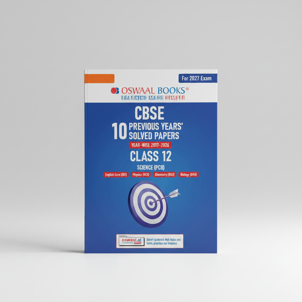 Oswaal CBSE 10 Previous Years Papers Science PCB | Class 12 | Year-wise(2017-2026) | 9789377131135