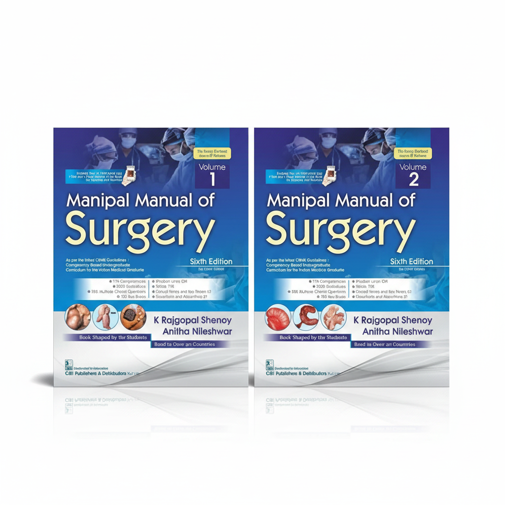 Manipal Manual of Surgery (Vol 1 & 2)- Sixth Edition | 9789354660252