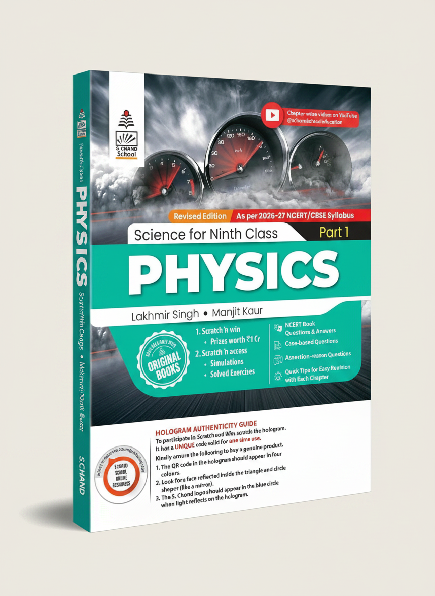Lakhmir Singh Science Physics Part 1 Class 9 (2026-27 For CBSE Board Exams) | 9789369584093