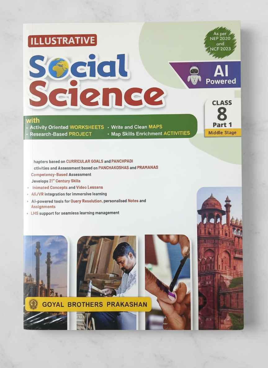 Goyal Brother Illustrative Social Science Class 8 Part 1 | Illustrative SST Class 8 Part 1 | 9789369637911
