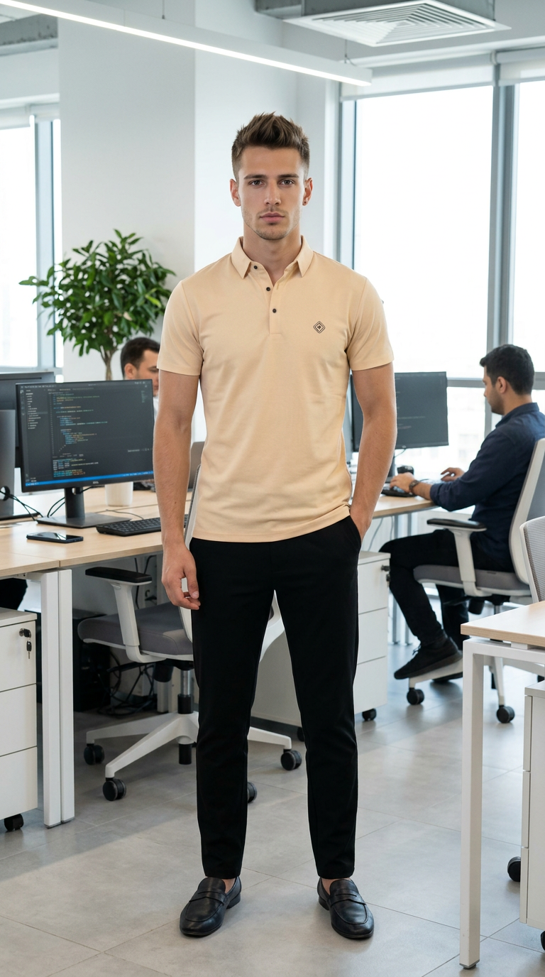 Style-14083-Causal Polo Tshirt view 2