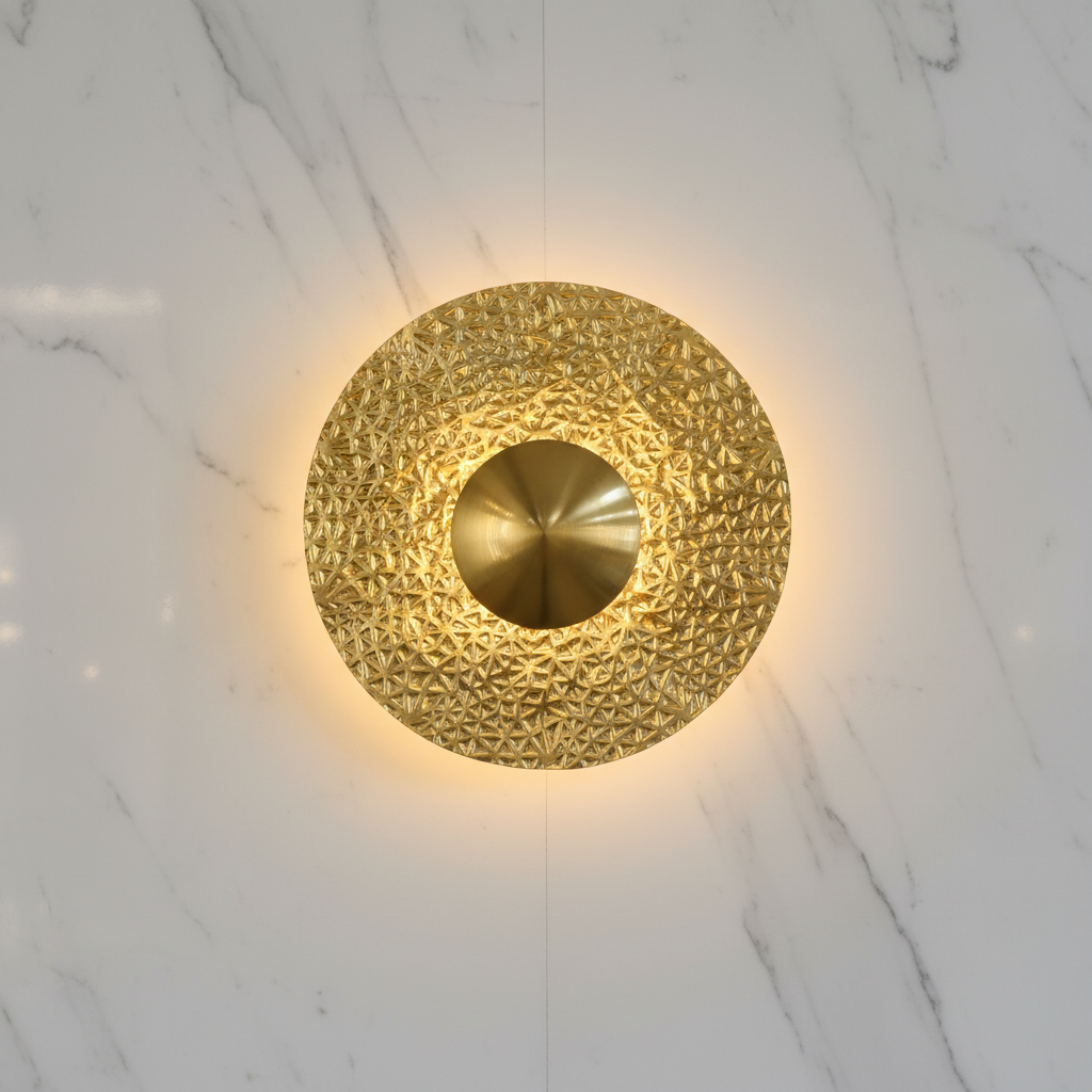 Gold Decorative Wall Light_6572 GD view 2