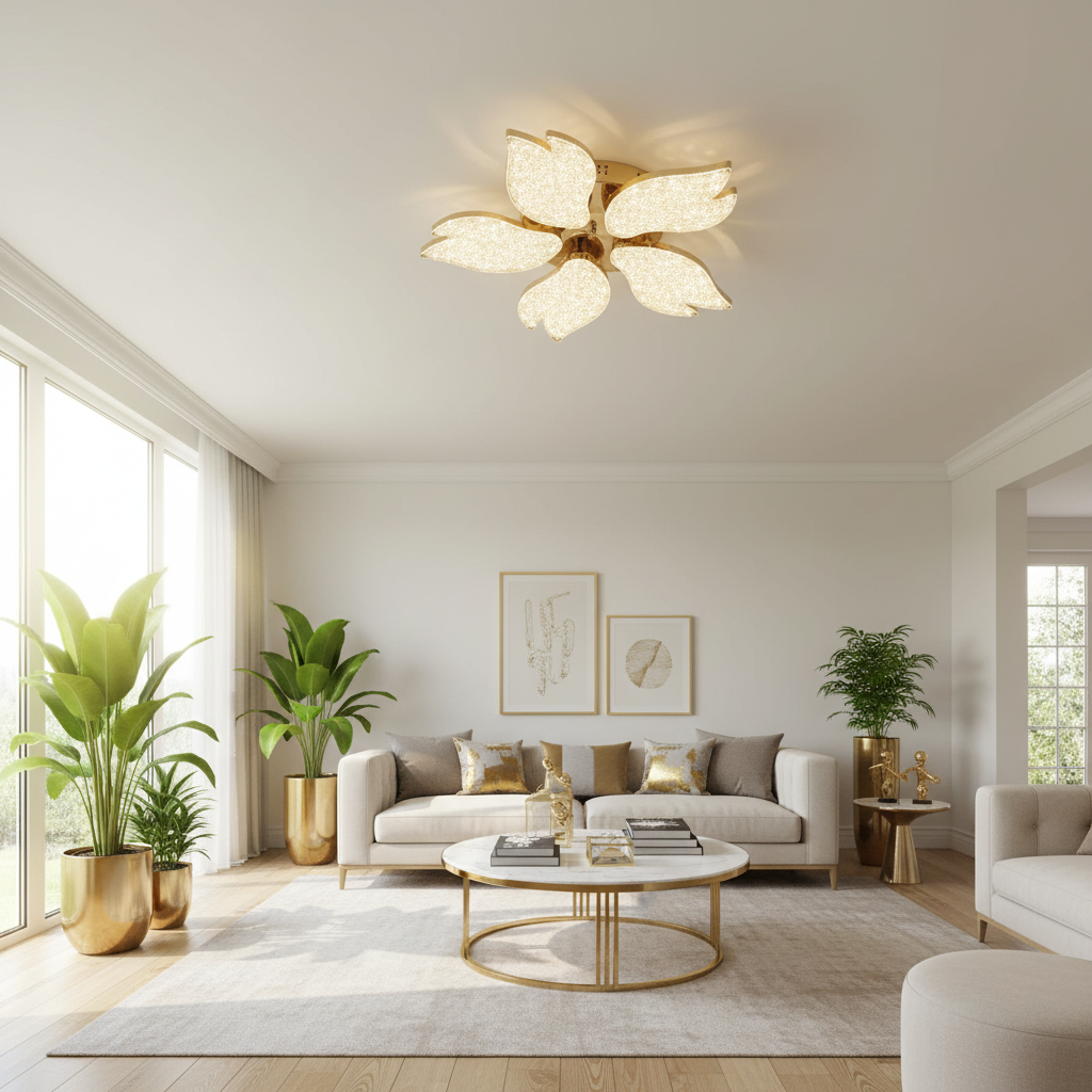 Floral LED Ceiling Light_k2520/5 view 2