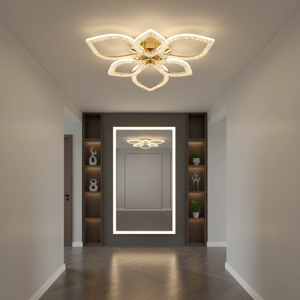 Ornate Ceiling Light_T8005/3+3 view 2