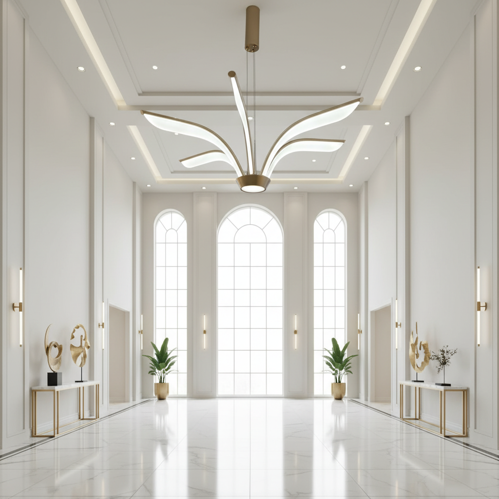 Flower-Inspired Ceiling Light_F2811/6D view 2