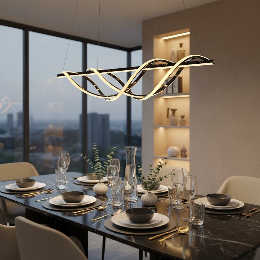 Modern LED Chandelier_JL7158/GD view 2