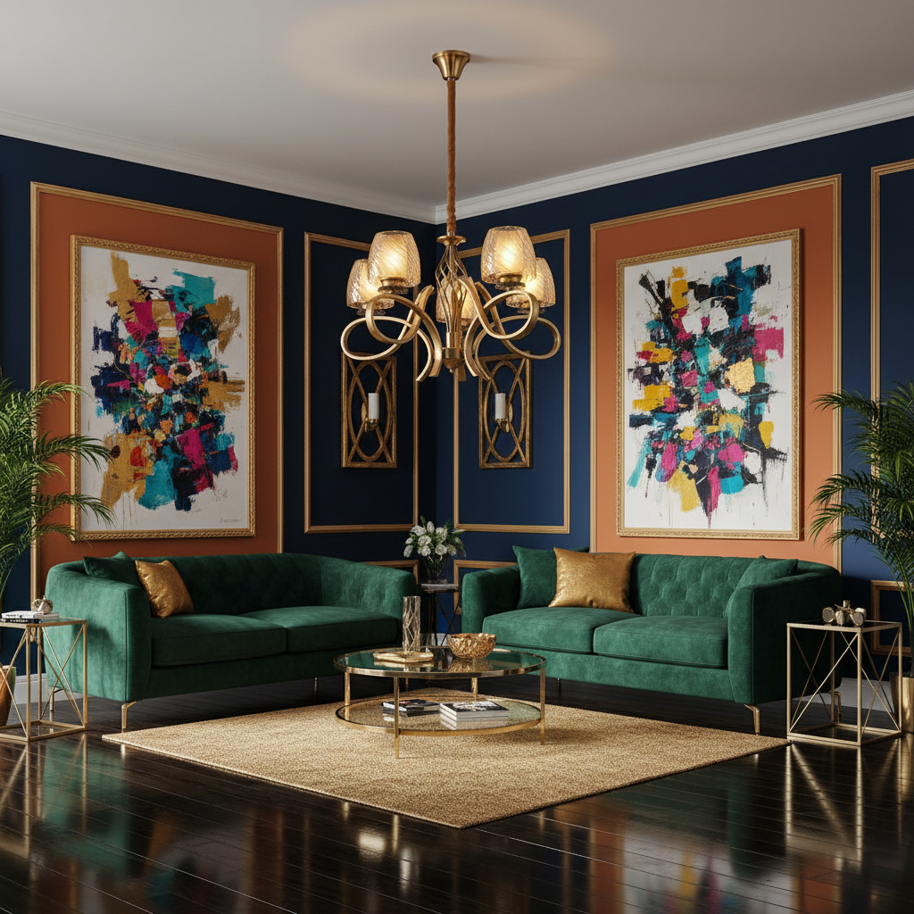 Elegant Gold Chandelier_8350-5 view 2