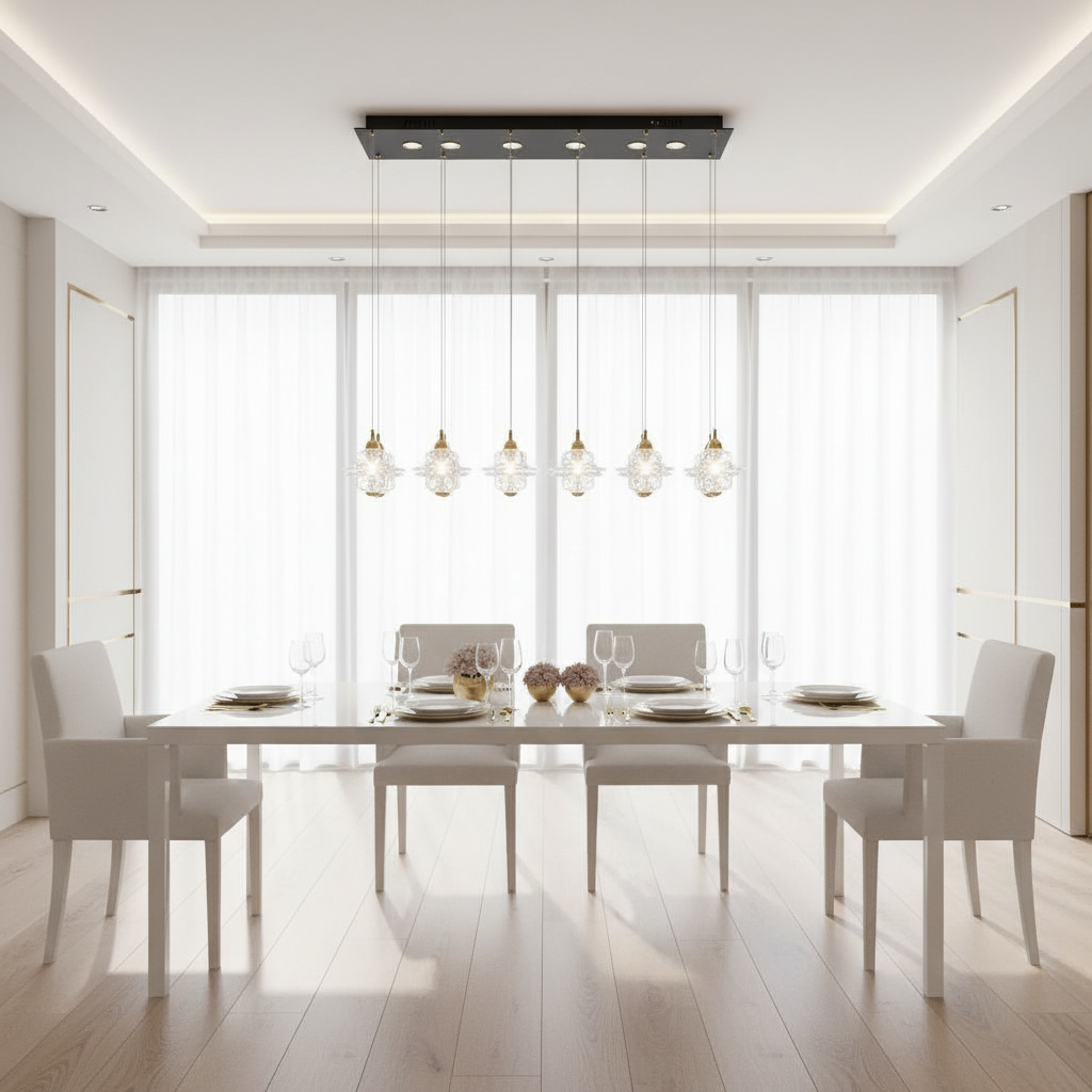 Chic Glass Pendant Light_6197-12L view 2