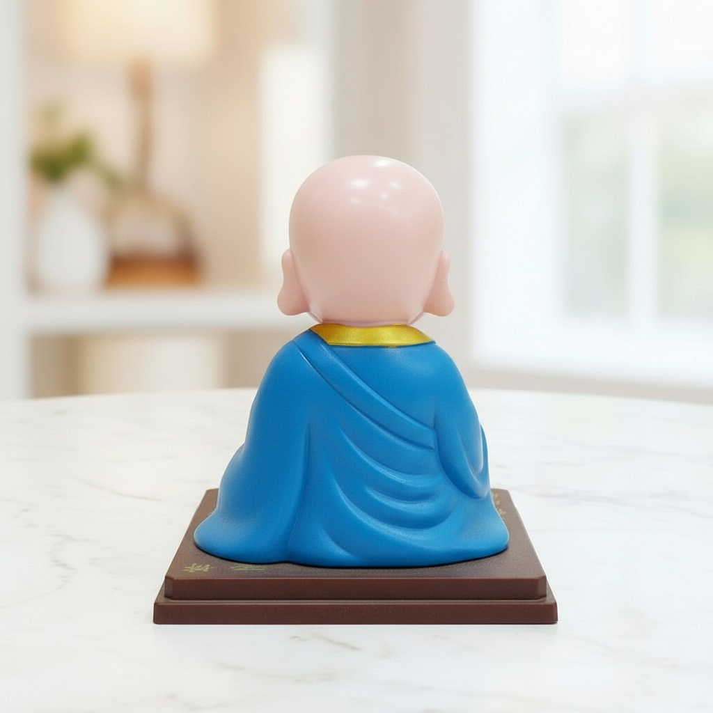 Meditating Monk Figurine