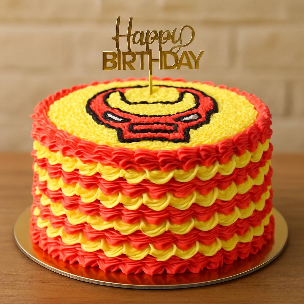 Iron Man Birthday Cake