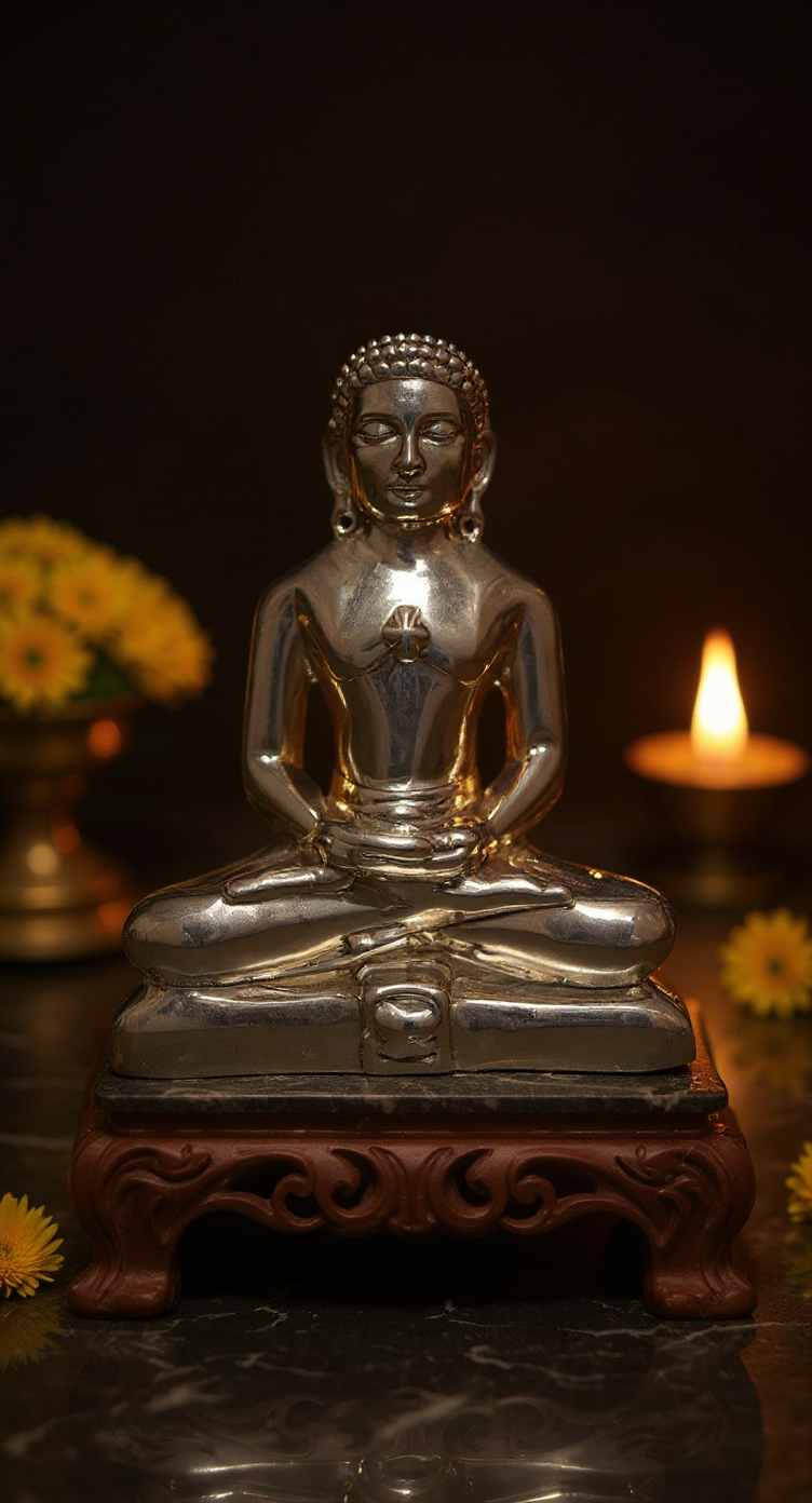 Silver Jain Tirthankar Idol 999