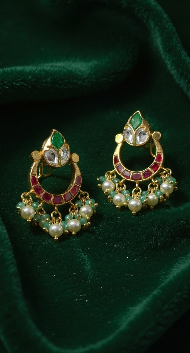 Kundan Earrings view 4