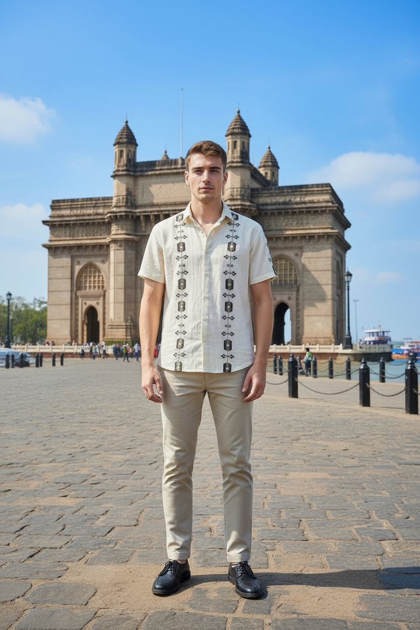 Casual Embroidery Shirt