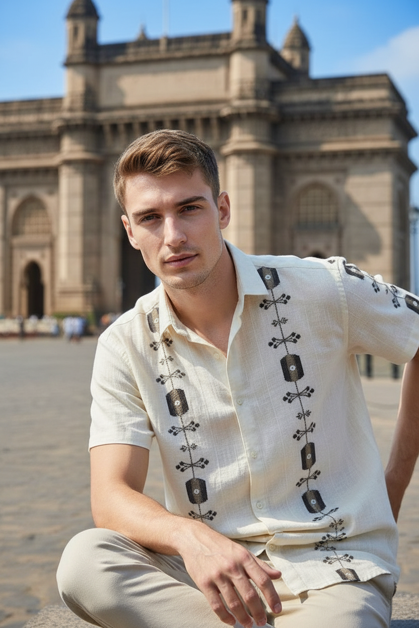 Casual Embroidery Shirt view 2