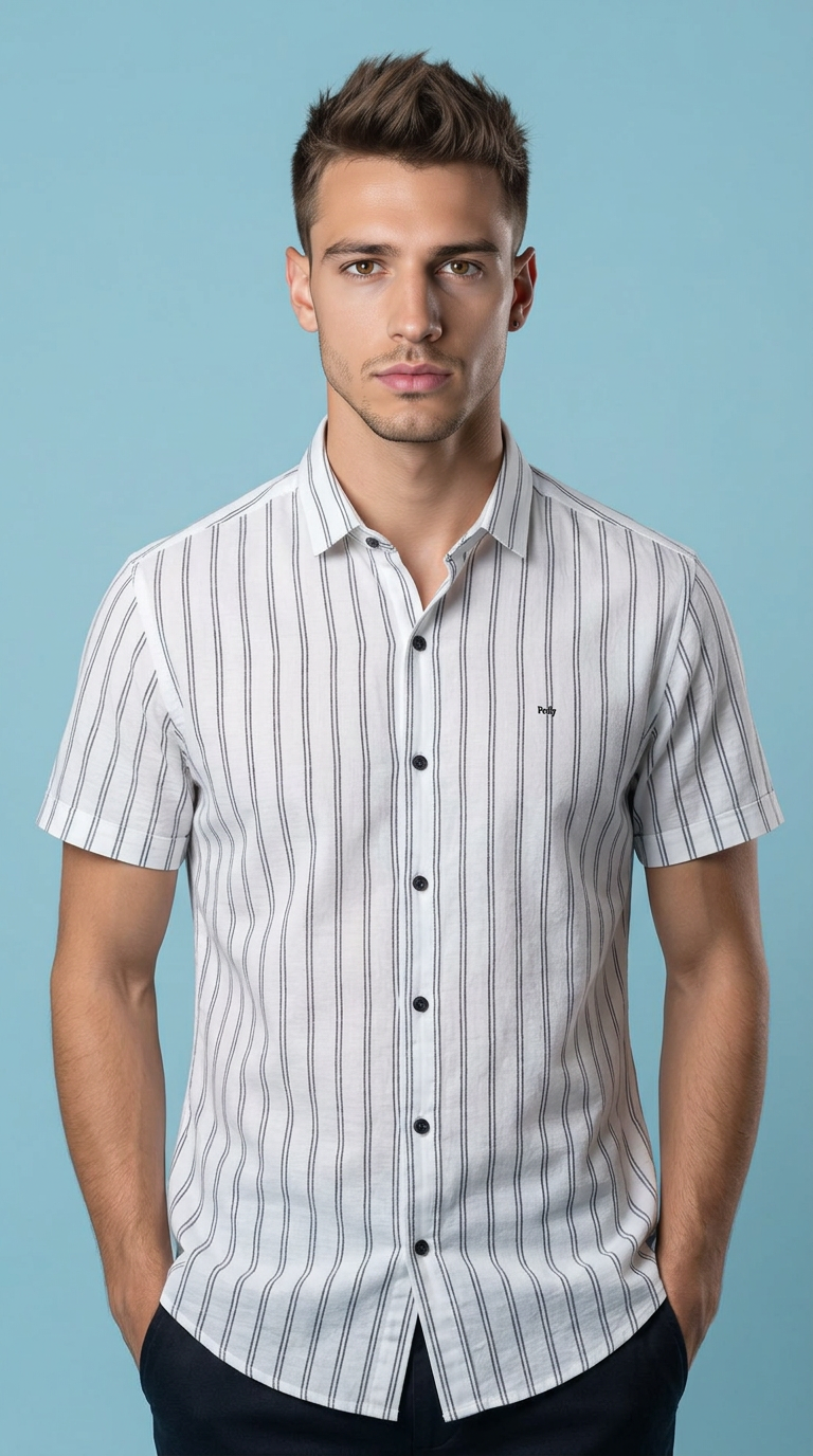 Striped Casual Shirt view 5
